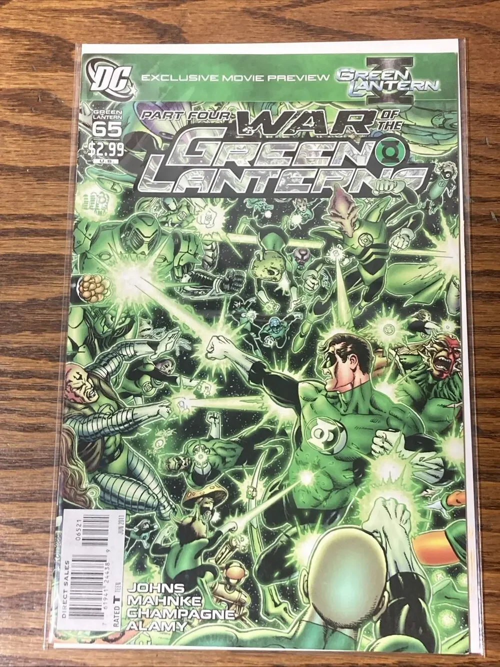 Green Lantern #65 George Perez Variant Cover War Of The GL DC Comics June 2011